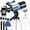 Blue, variant on iMeshbean Professional Astronomical Telescope with High Tripod Lunar Mirror HD Viewing, 70mm Aperture 300mm Portable Refractor Telescope