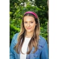 thumbnail image 4 of Motique Accessories 1 inch Vegan Leather Headband for Women and Girls (Hot Pink), 4 of 6