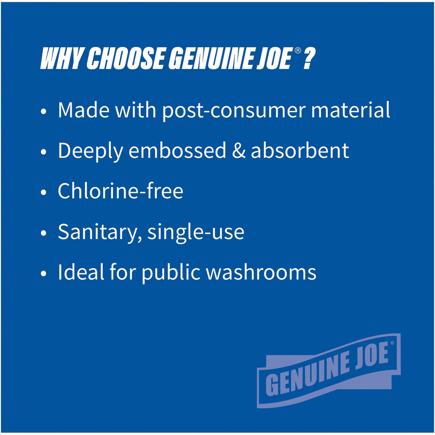 Genuine Joe Multifold Paper Towels, 250 Sheets per Pack, 16-Pack photo 4