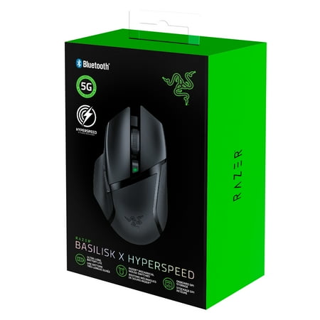 Razer - Basilisk X Hyperspeed Wireless Optical Gaming Mouse - Black
