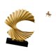 thumbnail image 5 of Figura abstracta de caballo con de resina oceánica, escultura decorativa para dormitorio, oficina, estante, regalo, 5 of 8