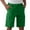 #125-Green, variant on Ceisia Men's Solid Elastic Waist Multi Pocket Button Zipper Cargo Shorts Casual Work Pants Gifts for Father Green 3X
