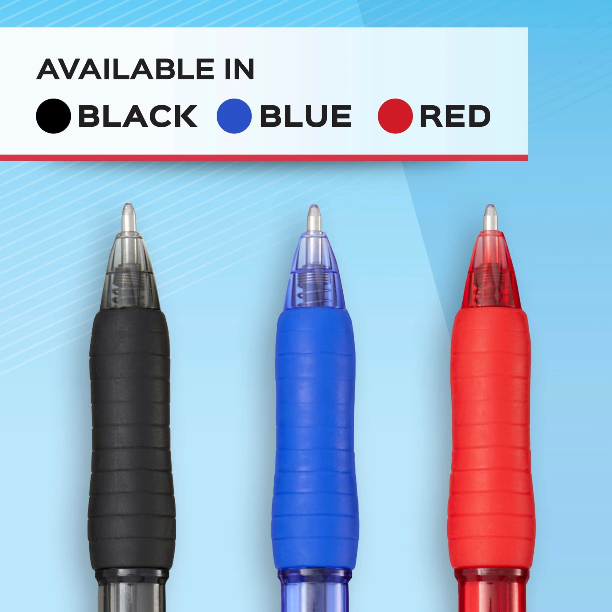 Paper Mate Ballpoint Pen, Profile Retractable Pen, Medium Point (1.0mm), Red, 12 Count