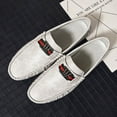 thumbnail image 4 of Men's Casual Loafers Slip On Leather Shoes Comfortable Lightweight Driving Shoes Male Moccasins Classic Penny Loafer Flats Boat Shoes Outdoor Walking Shoes, 4 of 13