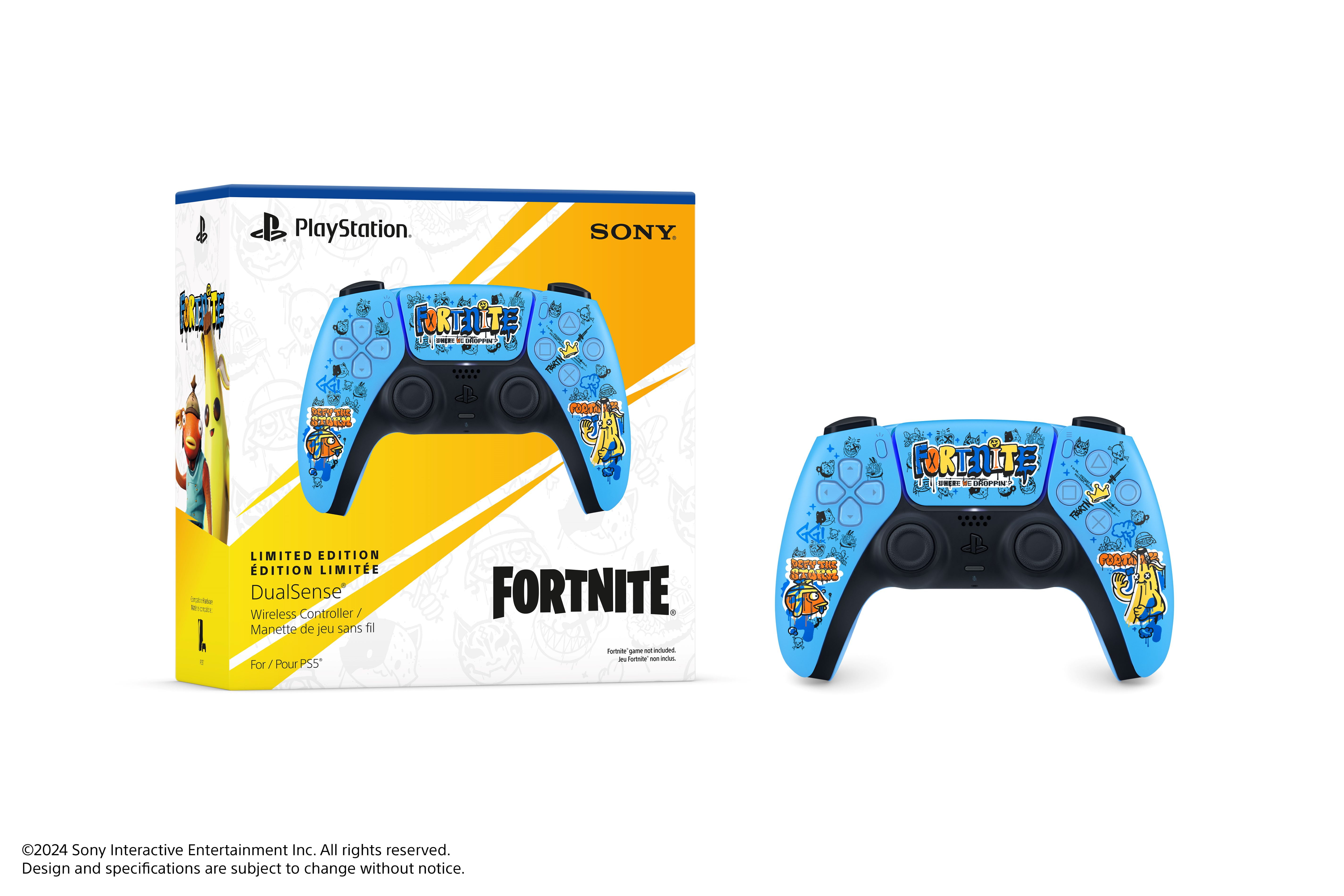 Manette de jeu sans fil DualSense® – Édition limitée Fortnite®