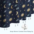 thumbnail image 6 of Dark Blue Sun Moon Star Eye Planet Pattern Shower Curtain 72"x72" ,Bathroom Decorative Shower Curtains Set with 12 Hooks,Modern Waterproof Washable Shower Curtain, 6 of 6