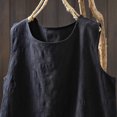 thumbnail image 5 of Ailaofu Natural Linen Sleeveless Tank Tops Basic Summer Casual Crewneck Blouse, 5 of 5