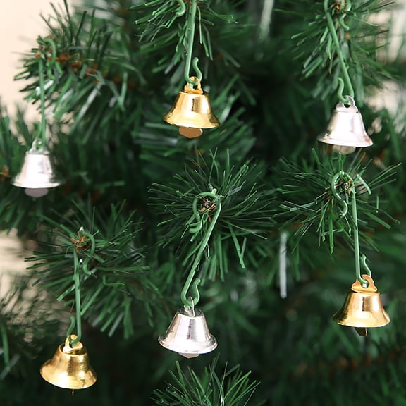 Ayyufe 10Pcs/Set Hanging Bell Exquisite Workmanship Clear Ringing Metal Christmas Rustic Bell Decor for Home