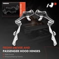 thumbnail image 3 of A-Premium Front Driver and Passenger Hood Hinges Compatible with Nissan 350Z 2003-2009, Front Left and Right Side, 2-PC Set, 3 of 6