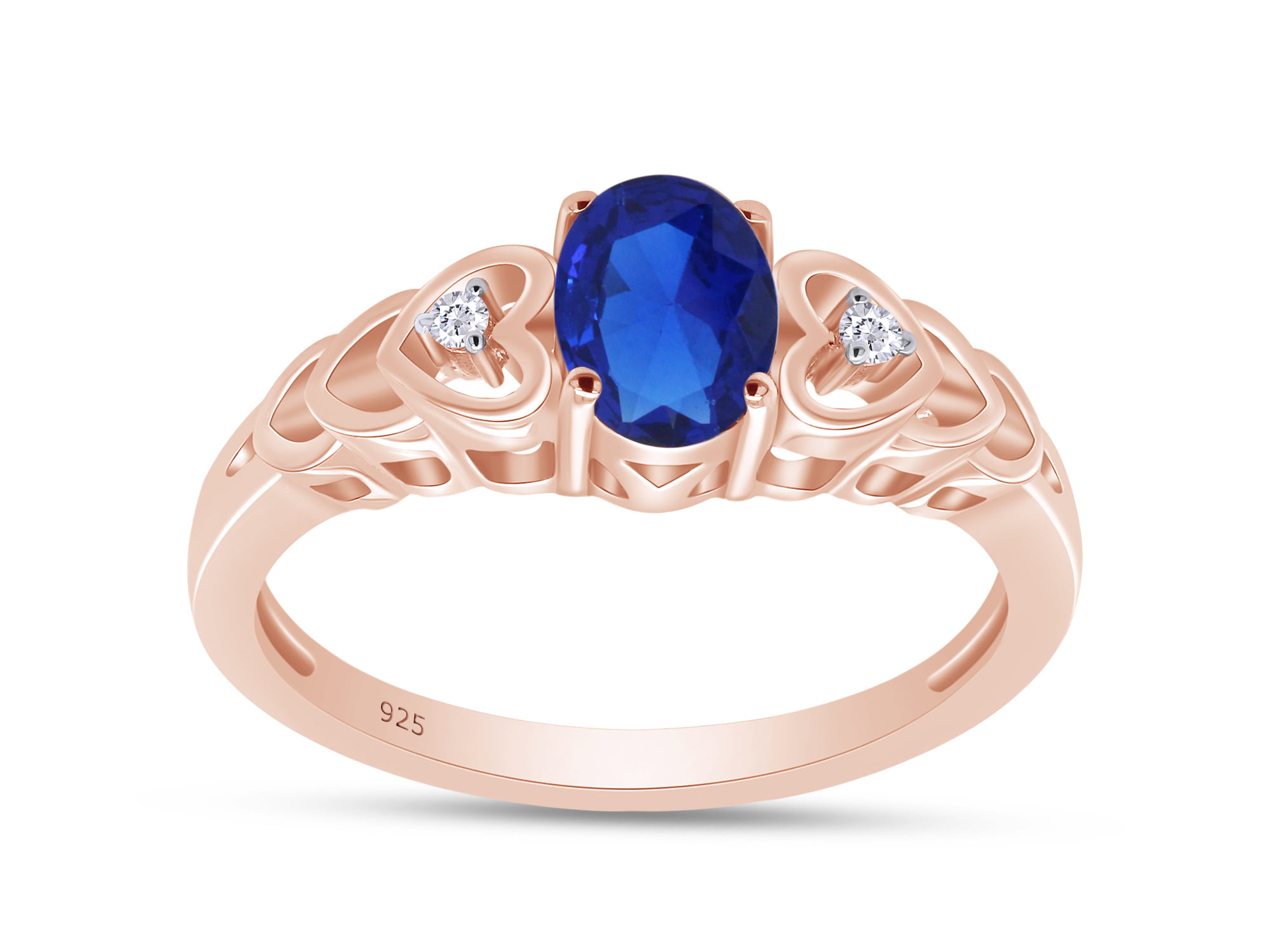 2.00 CT Oval Blue Sapphire Halo Wedding Engagement Ring Anniversary Fashion Ring For Women's Promise Ring 14KT Rose Gold Finish