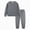 H268-Dark Gray, variant on TOWED22 Baby Boy Fall Winter Clothes Solid Color Sweatshirt Shirt Pants Toddler Infant 2 Piece Outfit