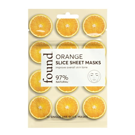 FND Orange Slice Sheet Masks, 10 slice masks