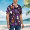 thumbnail image 5 of Haiem Halloween Sweet Candy Printed Hawaiian Shirt for Men - Men’s Casual Beach Summer Shirts - Stretch Fabric with Modern Fit-Medium, 5 of 9