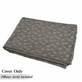 thumbnail image 5 of Taupe Floor Pillow Lounger Cover, Chrysanthemum Blooms Gardening Plants Theme on Dark Background Botanical Design, Nap Mat Printed Fabric Case for 5 Pillows, 88" x 27", Taupe, by Ambesonne, 5 of 5
