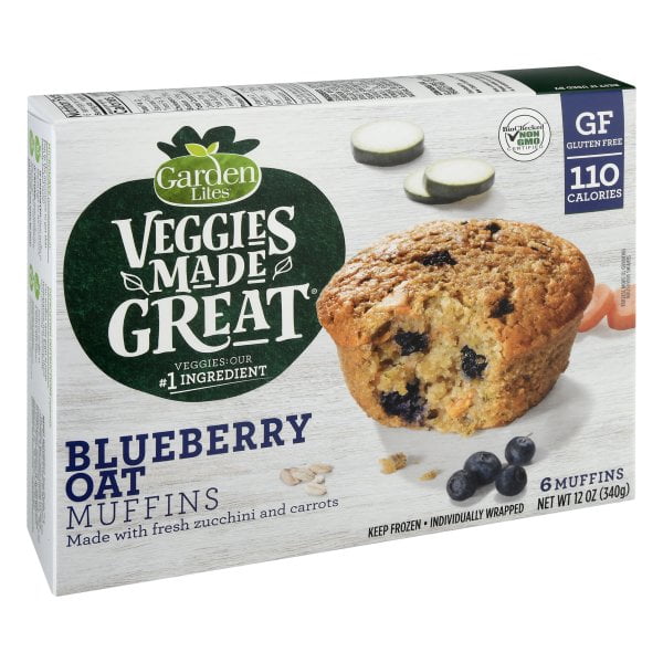 Garden Lites Veggies Made Great Muffins Blueberry Oat