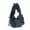 Black, variant on Fashionable Crossbody Bag Canvas With Ruffled Edges Large Capacity For Commuting Or Casual Outings Work Shoulder Bag