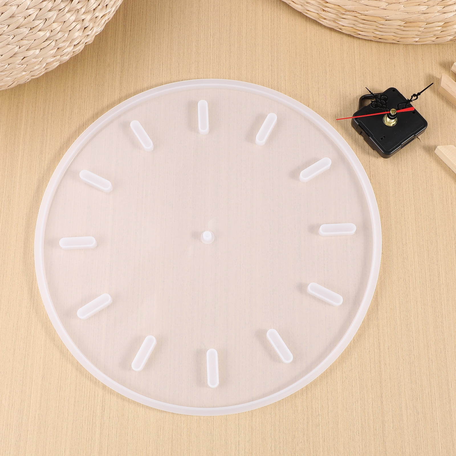 Zcyifa 1 Set Clock Resin Silicone Mold for DIY Wall Clock Decoration