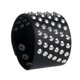 thumbnail image 5 of Pulsera punk ancha Sunnimix de cuero sintético, color negro, 5 of 7