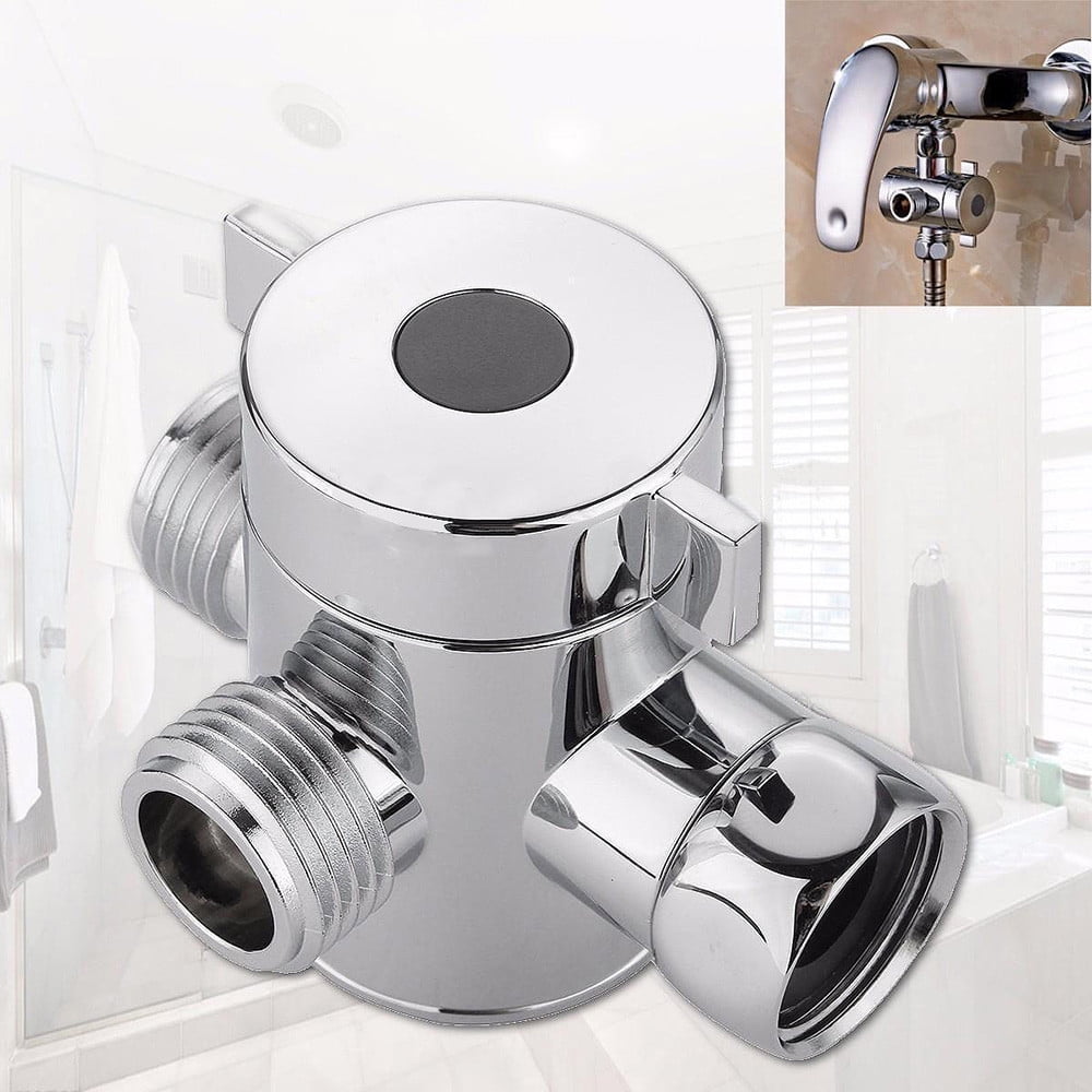 3 Way Diverter T-adapter Bathroom Toilet Bidet Shower Head Sprayer Handheld Tool 