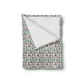 thumbnail image 2 of Diamonds Soft Flannel Fleece Throw Blanket, Crystal Pattern with Rainbow Color Palette Oval Triangular Hexagonal Geometric, Cozy Plush for Indoor and Outdoor Use, 50" x 70", Multicolor, by Ambesonne, 2 of 5