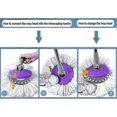 thumbnail image 4 of 3 Pack Premium Replacement Mop Heads Refill For 360 Rotating Round Spin Magic Mop, 4 of 4