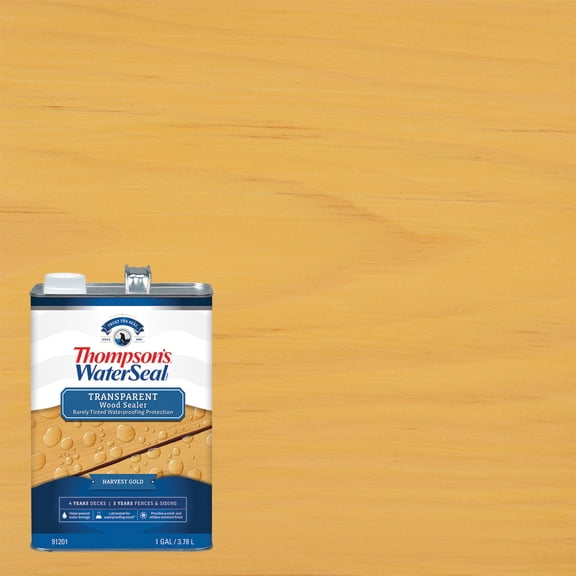 Thompson's WaterSeal Transparent Wood Sealer, Harvest Gold, 1 Gallon
