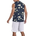 thumbnail image 2 of Sikiie Daisies Flowers Basketball Jersey Reversible Men's Mesh Athletic Sports Shirts Training Practice S-4XLSmall, 2 of 6
