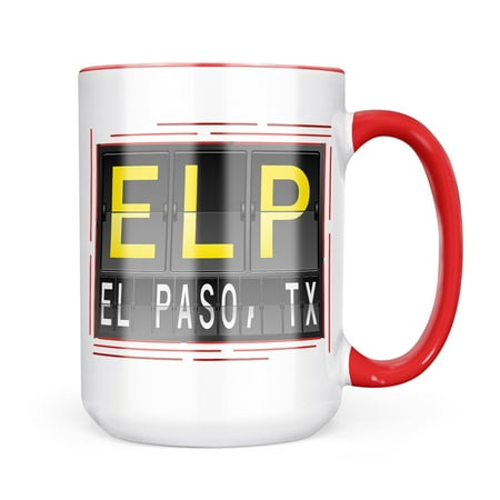 

Neonblond ELP Airport Code for El Paso TX Mug gift for Coffee Tea lovers