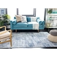 thumbnail image 4 of SAFAVIEH Amelia Ian Abstract Area Rug, Ivory/Blue, 5'3" x 7'6", 4 of 14