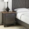 thumbnail image 5 of Steve Silver Bear Creek Rustic Nightstand with Two Drawers, Brown, 5 of 5