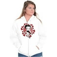 thumbnail image 3 of Betty Boop Surrounded By Love Hearts Zip Hoodie Sweatshirt Women Brisco Brands M, 3 of 6