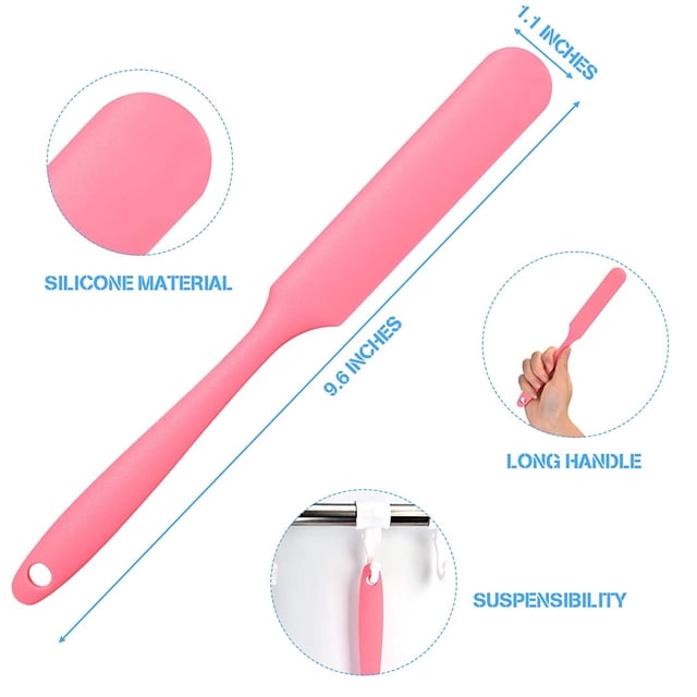 Non-Stick Wax Spatulas Silicone Spatula Waxing Applicator Hair Removal Sticks Applicator Spatula Reusable Scraper Hard Wax Sticks For Home Salon Body Use