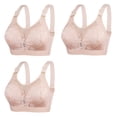 thumbnail image 2 of Diufon Sports Bras for Women Wireless Underwireless Bras Solid Color Full Coverage Soft Bras, 2 of 4