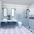 thumbnail image 4 of XingJian LLC Beautiful Tile Sticker Set for Home Kitchen Bathroom Floor Wall Decoration (10Pcs, 10x10cm), 4 of 9