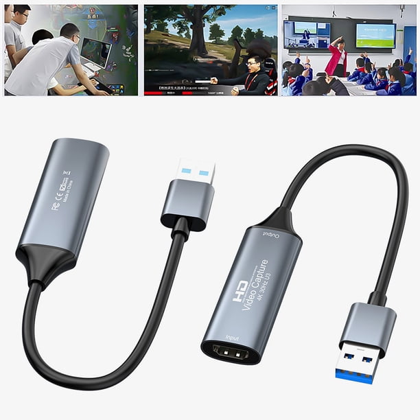 Tarjeta de Video para Grabación de Juegos Ndcxsfigh Compatible Con USB 2 0/USB 3 0/tipo C 4K 30Hz