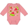thumbnail image 3 of Inktastic Watermelon Wedge Party Boys or Girls Long Sleeve Baby Bodysuit, 3 of 5