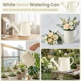 thumbnail image 6 of White Metal Watering Can with Long Spout, Galvanized Steel Watering Can for Indoor Outdoor Plants, Gardening Accessories, 6 of 7
