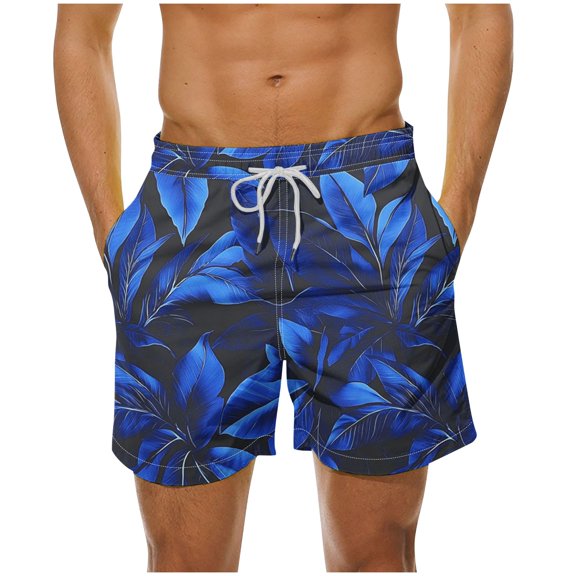 HomeGardon Shorts Men Casual,Mens Shorts Plus Size,Men's Hawaiian Print Shorts Casual Print Swim Shorts Shorts,S-XXXXXL