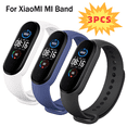 thumbnail image 2 of 3stklockbandförMiBand76543ArmbandXiaomiMiBandRemSilikonSportErsättningsarmbandSmartwatchTillbehörwhite3PCS, 2 of 5
