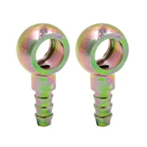 6mm ID Hose Barb 12mm Banjo Fitting Fuel Brake Line Adapter for Motorcycle Car 2pcs