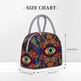 thumbnail image 2 of Easygdp Vibrant Psychedelic Eye Bolsa de Almuerzo Insulada Grande, Forro de Aluminio, Diseño Espacioso, a Prueba de Fugas, Ideal para Trabajo, Picnics, Viajes y Actividades al Aire Libre, 2 of 6