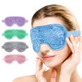 thumbnail image 2 of Gel Rafraîchissant Couvre-Oeil Hommes Femmes Compresse Chaude Froide Couvre-Oeil Bouclier Facial Réutilisable Postchirurgie Gonflement Soulagement des Allergies Bloc de Glace pour les Yeux, 2 of 8