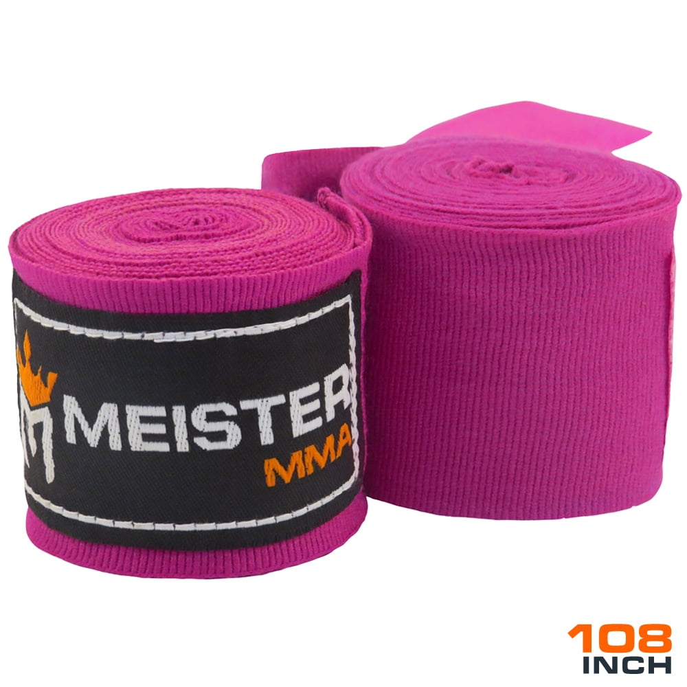 Meister Junior 108" SemiElastic MMA Hand Wraps (Pair)