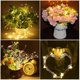thumbnail image 3 of Juego de 6 guirnaldas de luces LED solares con diseño de tapón de botella, 1 m, 10 LED, cable de cobre, luces decorativas para decorar botellas, bares, dormitorios, bodas, Navidad y fiestas (blanco cá, 3 of 5