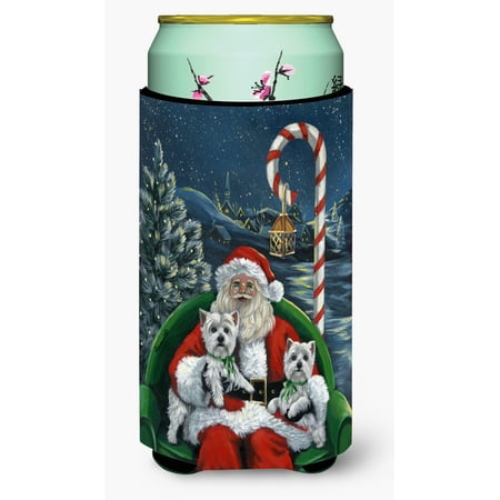 

Westie Christmas Santa s Village Tall Boy Hugger