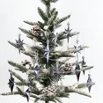 thumbnail image 5 of 12pcs Christmas Tree Decoration Hanging Pendant Home Party Xmas Plastic Electroplating Octagonal Star shaped Drop Ornaments, 5 of 5