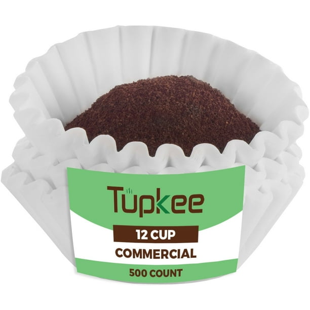 Tupkee Coffee Filters 12Cup Commercial Coffee Filters, 500count, White Compatible with