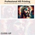 thumbnail image 2 of TISHIRON Paint by Numbers for Adults,16x20 inch Canvas Wall Art Jesus Christ with Thorn Crown Oil Painting by Numbers Kit for Home Wall Decor (Frameless), 2 of 6