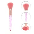 thumbnail image 3 of Unique Bargains 10 Pcs Lightweight Makeup Brush Set for Business Travel Artificial Fiber Wool Plastic Pink, 3 of 5
