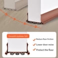 thumbnail image 3 of Door Bottom Sealing Strip Stopper SoundProof Gasket Weatherstrip Window Draft Guard Wind Dust Blocker Protector, 3 of 8